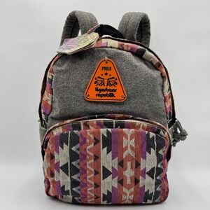 Tigerbear Republik Backpack Vegan Eco‎ Conscious Southwestern Aztec Indie Rare